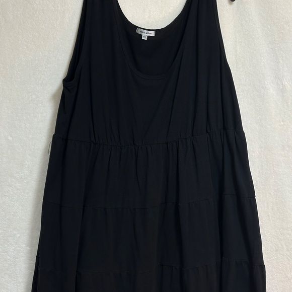 Allen Allen Women's 3X Black T-Shirt Dress Sleeveless Knee Length w/Tag - Picture 4 of 9